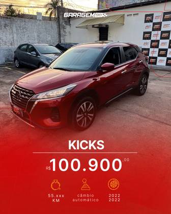 NISSAN KICKS 1.6 16V FLEXSTART EXCLUSIVE XTRONIC NISSAN KICKS 1.6 16V FLEXSTART EXCLUSIVE XTRONIC